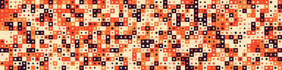 Abstract Geometric Pattern generative computational art illustration