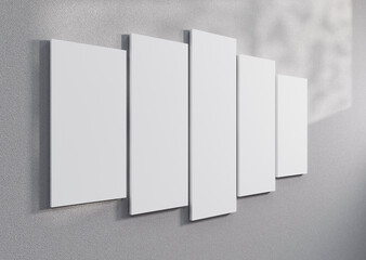 mockup modular photo 5 piece