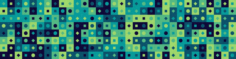Abstract Geometric Pattern generative computational art illustration