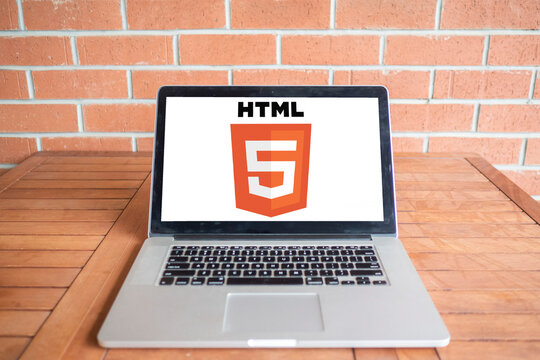 HTML 5 logo editorial illustrative
