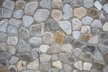 Background of brick stone wall texture. Close up image. Outdoor home decoration.