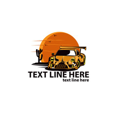 sport car on the desert © yusuf