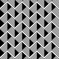 Abstract geometric seamless waves pattern