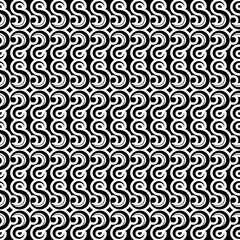 Abstract black and white vector seamless pattern
