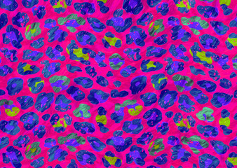 abstract oil painted animal skin print