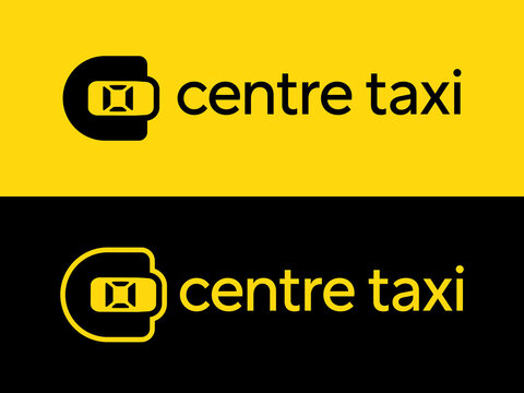 Modern professional logo C car for taxi