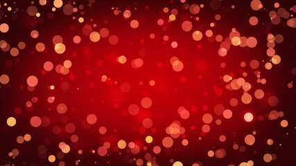 red background with hearts for valentine's day