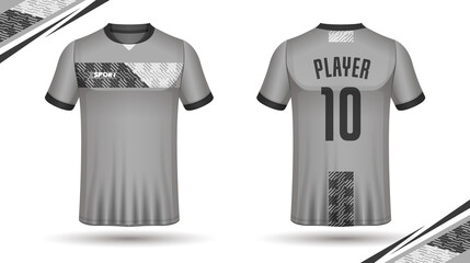 Naklejka premium Soccer jersey template sport t shirt design