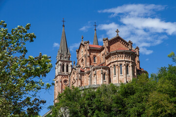 Fototapeta na wymiar Apse of the Basilica of Covadonga in Asturias. Spain
