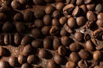 Still life coffee- dark food photo