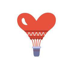 heart valentine's day color vector illustration