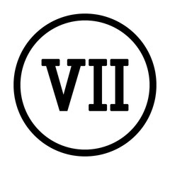 Roman numeral seven.
