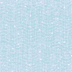 Abstract Textured Wave Pattern With Dot. Seamless Vector Repeat Background. Blue Design With Iregular Grunge Texture, Wavy Line And Dot. Close Up, All Over Repeat. Interior Design, Home Decor