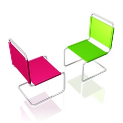 zwei Stühle, Diskussion, Meeting