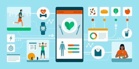 Healthy lifestyle and balanced diet app