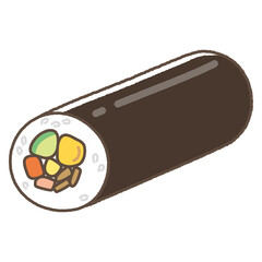恵方巻のかわいいイラスト