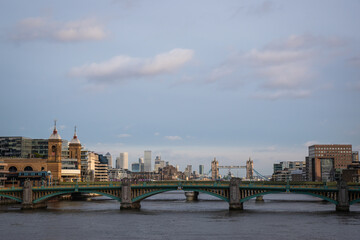 Naklejka premium bridge over the river