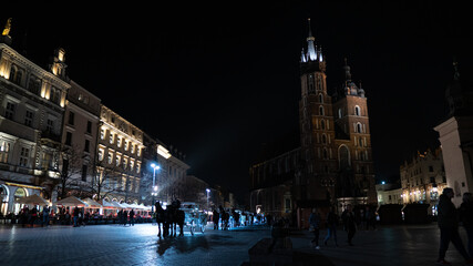 Fototapeta premium cracow main square 