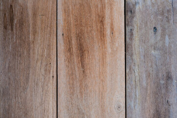 Aged brown old wood texture in wood house