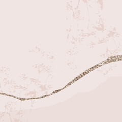 Abstract Marble Trendy Texture in Pink blush and Gold foil colo