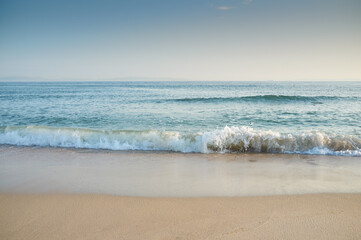 Natural minimalist seascape environment