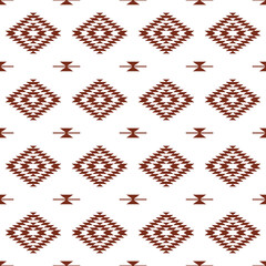 Seamless aztec pattern. ethic decorative illustration with geometric ornaments.