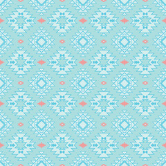 Seamless aztec pattern. ethic decorative illustration with geometric ornaments.