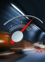 Speed arrow in the meter