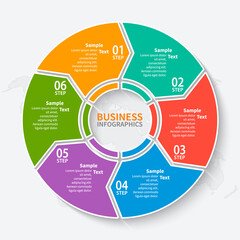 Abstract 3D Paper Infographics. Business template .Vector illustration