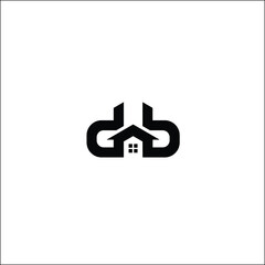 Obraz premium real estate logo design DB asign 