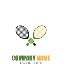 Tennis sport logo icon design,badge template