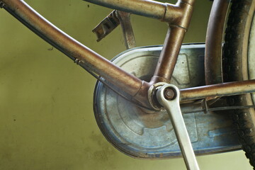 Closeup Part Of Rusty Bike