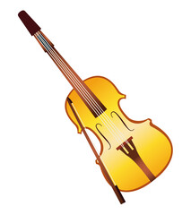 Naklejka premium fiddle instrument musical isolated icon