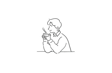 Boy With Coffe