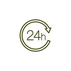 24 Hours Icon