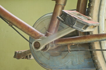 Closeup Part Of Rusty Bike