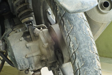 Close Up Of Motorcycle Tires