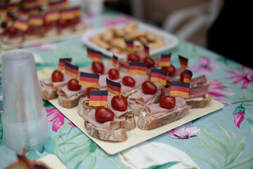 toast avec drapeau allemand