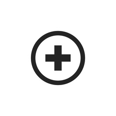 Add icon. Plus symbol modern, simple, vector, icon for website design, mobile app, ui. Vector Illustration