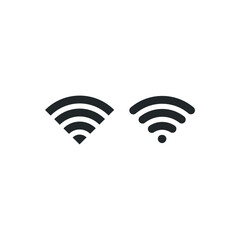 Wireless icon. Wifi signal, network glyph icon