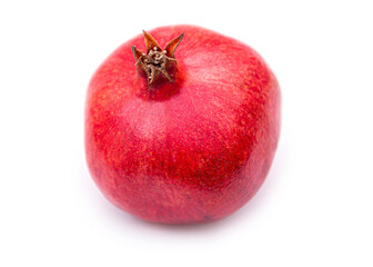 Natural freshness pomegranate, whole pomegranate fruit, isolated on white