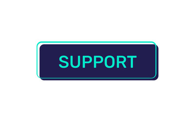 Support vector buttons isolated on white background