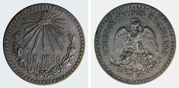 1 PESO 1919
Estados Unidos Mexicanos
M&eacute;xico