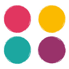 Grunge circle Abstract logo design vector illustration eps 10.