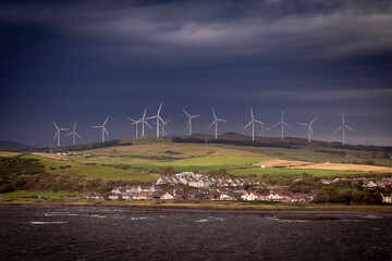 wind farm near Ardrossan Scotland