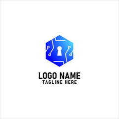 protect tech logo design