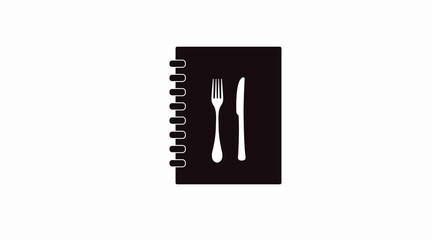 Vector Isolated Illustration of a Menu. Black and White Menu Icon