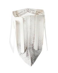 Open drip coffee paper bag isolated on white