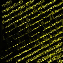 Fototapeta premium vivid yellow wavy lines on black coloured background geometric patterns and designs