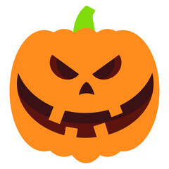 Halloween pumpkin on a white background